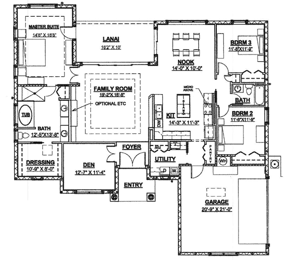 The Anguilla floor plan.  Model now under construction in Pine Ridge Florida