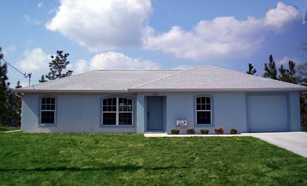 The Harrison front elevation - click to view larger image in new window